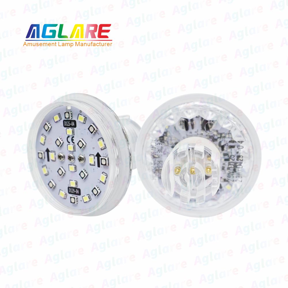 D125 + D129 自动法式 60 mm  RGB+W LED 像素 装璜灯，带 3 芯接口，合用于娱乐照明